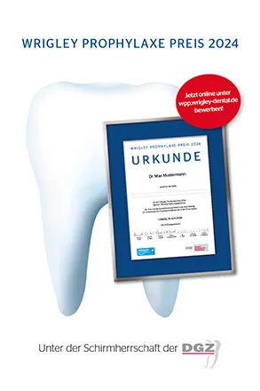 Wrigley Prophylaxe Preis 2024: Prophylaxe-Fans in Wissenschaft & Praxis gesucht